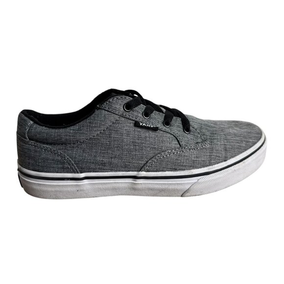 Vans Atwood Canvas Gray/Black Youth Shoes Casual Skate Sneakers Size 5 - Picture 11 of 11